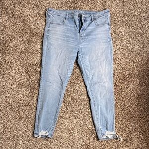 American Eagle Outfitters Light Blue Skinny Jeans